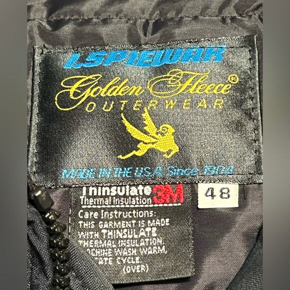 I. Spiewak Vintage Men Police Security Duty Jacket THINSULATE SZ 48 MADE IN USA - Picture 9 of 11